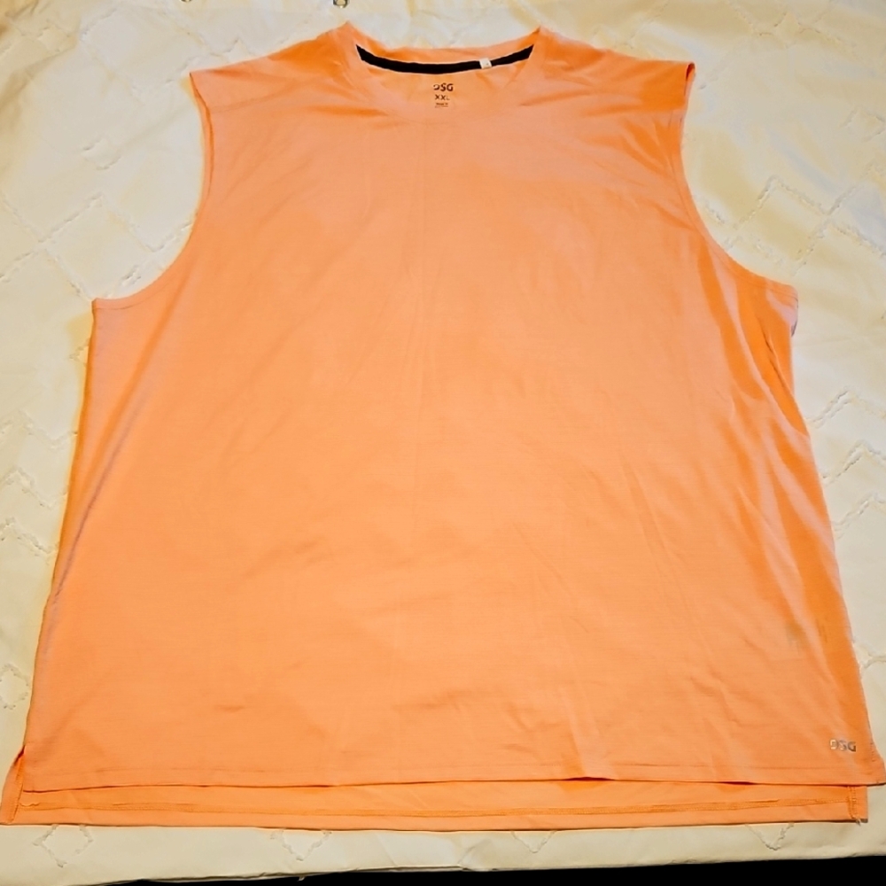 DSG Peach Sleeveless Performance Shirt NWOT
